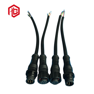 M12 Male and Female Metal Ip68 2 3 5 6 7 8pin Cable Waterproof Connector