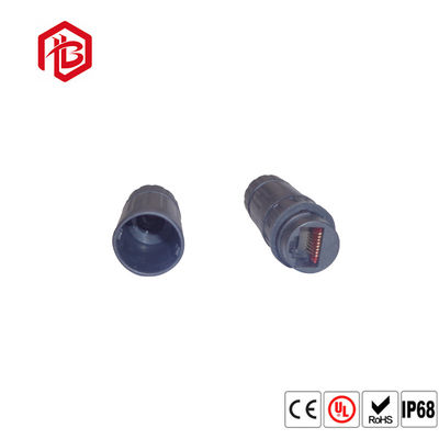 구입하다 8P 8C M19 RJ45 방수 커넥터 IP67 IP68 프런트 패널 RJ45 소켓 탑재 online manufacture