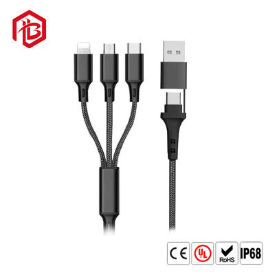 구입하다 빨리 USB 데이터 케이블을 고발하는 1 3A 다중 핸드폰 충전기에서 극소 USB C형 조명 3시 4분 online manufacture