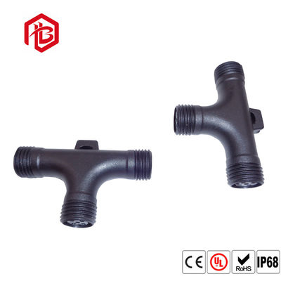 구입하다 2 3 4Pin 3 Way T 타입 방수 PVC 남성 여성 커넥터 검은색 online manufacture