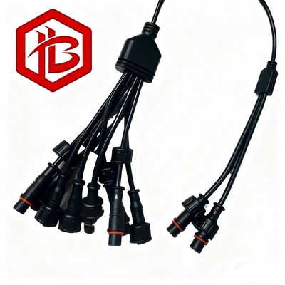 구입하다 M11 PVC 플러그 M16 M18 남성 및 여성 연결 2 3 4 5 6 7 8 10 핀 원형 LED 야외 조명 방수 케이블 연결 online manufacture