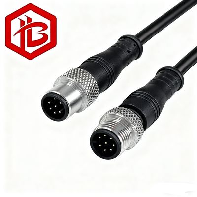 구입하다 M12 금속 플러그 3 4 5 6 핀 코드 Canbus 케이블 M12 오버 폼 링 커넥터 online manufacture
