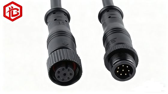 구입하다 고품질 방수 전기 전선 연결 장치 M12 METAL PLUG 2 3 4 5 6 7 8 핀 online manufacture