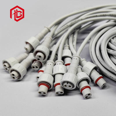 구입하다 맞춤형 M11-M16 LED 가로등 IP68 방수 금도금 구리 14 AWG 2-5핀 수-암 도킹 연장 PVC 전원 코드 online manufacture