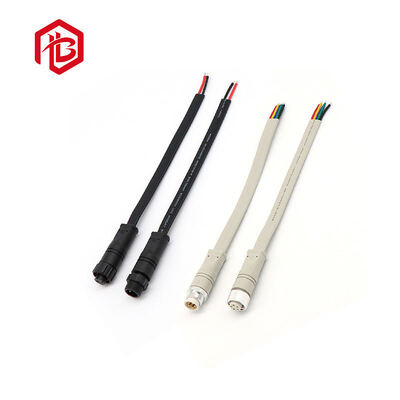 구입하다 M12 평면 플러그 IP67 방수 원형 커넥터 5A 구리 FPC RF 태양광 발전 시스템 3P online manufacture