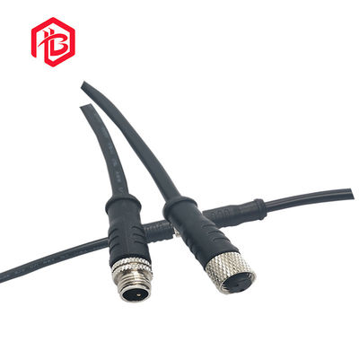 구입하다 검은 PVC 방수 데이터 컨넥터 IP68 금속 M8 종류 2 3 4 핀 자동 잠김 online manufacture