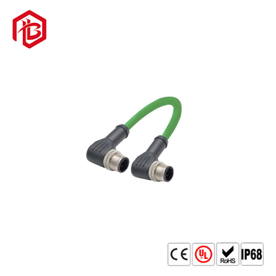 M12 Sensor Aviation Plug Metal Shielded Elbow A Type Male And Female Assembly Connector