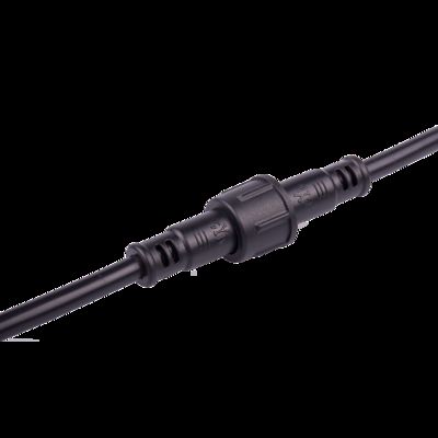 M17 2 Pin Electrical Wire Connector Male Female Plug IP68 Waterproof LED Cable Connector