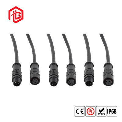 Male Female M8 Waterproof Circular Connector 2pin 3pin 4pin 5pin with Power Rated 2A and 24AWG 22AWG 20AWG Wires