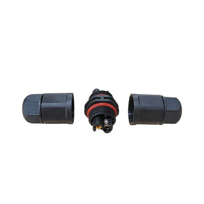 500V Nylon(PA66)+GF 94V-0 Waterproof Circular Connector with 3000 Times Durability for Landscape Lighting