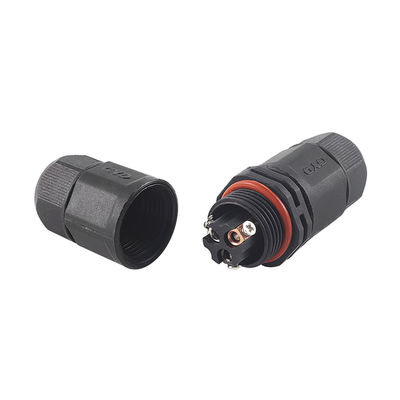 500V Nylon(PA66)+GF 94V-0 Waterproof Circular Connector with 3000 Times Durability for Landscape Lighting