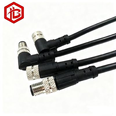M8 3 4 5 6 8 Pins Shielded Cable Connector PVC TPU Molding Plug Male Female Straight Right Angled M8 Sensor Cables