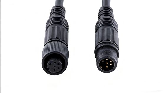 M10 Connector 2 Pin Faucet LED Outdoor Lamp Waterproof Male and Female Plug Power Cord Connector