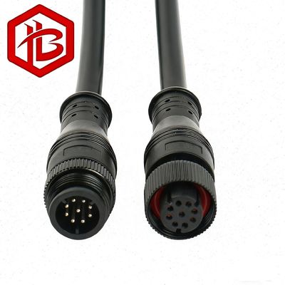 High Quality Waterproof Electrical Wiring Connectors M12 METAL PLUG 2 3 4 5 6  7 8 Pins