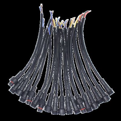 Factory Price Male Female Black Nylon M11 Plugs IP65 Aerospace UHF PCB Copper Contact 16A 500V Waterproof LED Lamp Connectors