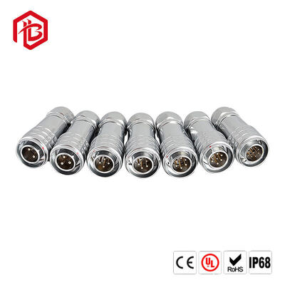 Bett SF Series IP68 Waterproof UHF RF Power Cable Connector 2-5Pin Quick-Insertion Metal Aviation Plug Socket Male/Female PCB