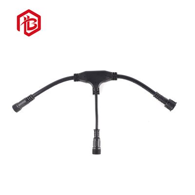 Large 3-Way Screw Male/Female Copper LED Waterproof Connector with Plug for Solar Power System and Microwave Applications