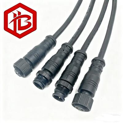 M15 PVC Waterproof Connector with Cable IP68 Rated Aerospace UHF RF PCB FPC Power Extension Cord for LED Lights