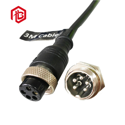 Bett Metal IP65 Waterproof 3-Pin GX16 Connector for Solar Power System and Wire Connections