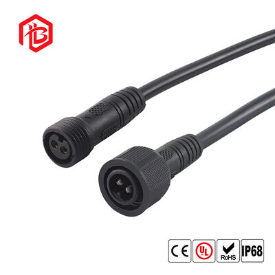 M15 PVC Waterproof Male/Female Copper Contact IP68 Connector with Cable for Aerospace and Solar Power Systems