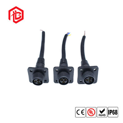 M15 FLANGED POWER WATERPROOF PLUG Male/Female Copper Contact IP68 Rated
