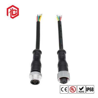 M12 Copper Housing 30A IP68 Male/Female Waterproof Connector