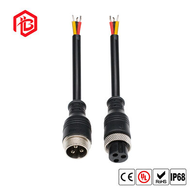 GX16 Male/Female Waterproof IP65 Copper Contact Electrical Metal Plug with PVC Housing 5 Pin Adaptor