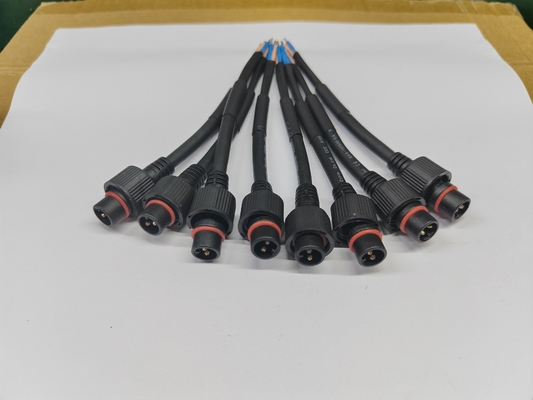 맞춤형 M11 M12 M14 M15 M16 LED 가로등 방수 케이블 2 3 4 5 핀 수컷 암컷 도킹 연장 PVC 전원 코드 커넥터