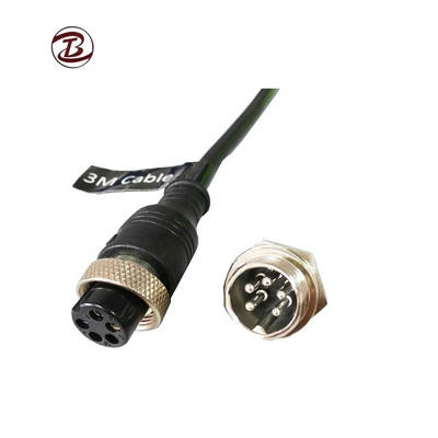 M16 원형 플러그 항공 커넥터 M8 3 4 6 8핀 GX16 수 암 앞뒤 장착 금속 PCB 소켓 원형 커넥터